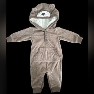 Carter’s LS Hooded Fleece Romper